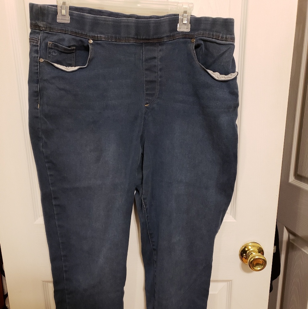 Blue Gloria Vanderbuilt Jeggings sz 18